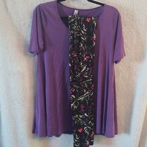 Lularoe xs perfect tee and OS leggings